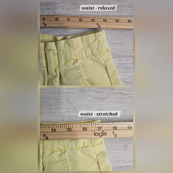 No Boundaries Juniors Butter Yellow Banana High Waist Classic Shorts Size M(7-9) - Picture 4 of 7